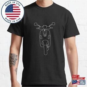 Copy Of Modern Motorcycle Scooter Line Art Front Lx T-Shirt